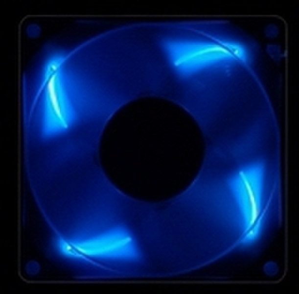 Hiper Case Fan,80mm, Blue LED - White Frame