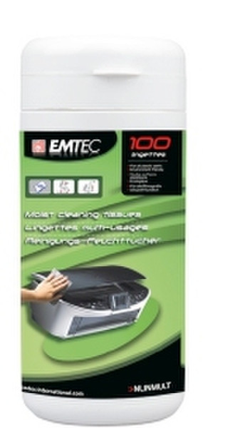 Emtec NLINMULT Экраны/пластмассы Equipment cleansing wet & dry cloths набор для чистки оборудования