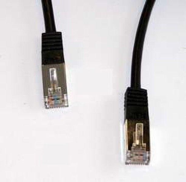 DTK Computer RJ45 Male to Male CAT.5E 2.0m 2m Black networking cable