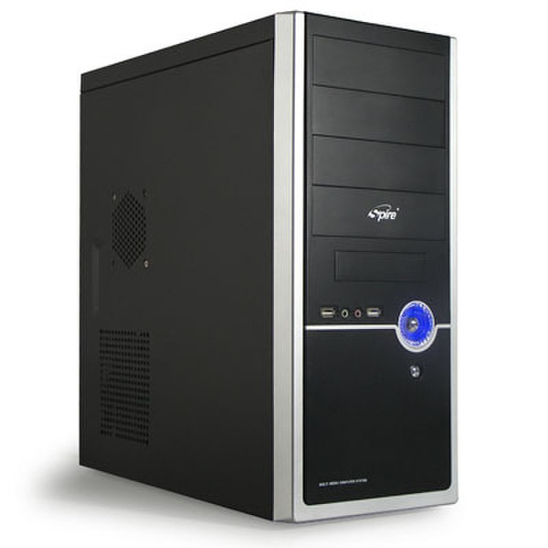 Spire SP-8198B BergWind II Midi-Tower Black,Silver computer case