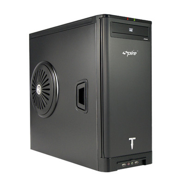 Spire SP-7060B JetBlack Midi-Tower Black computer case