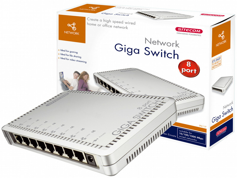 Sitecom Network Giga Switch ungemanaged