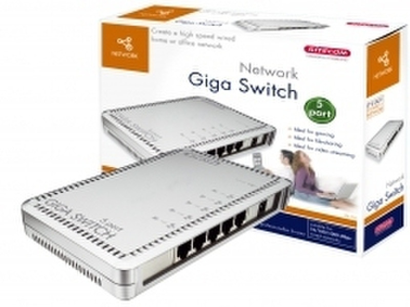 Sitecom Network Giga Switch 5 port ungemanaged