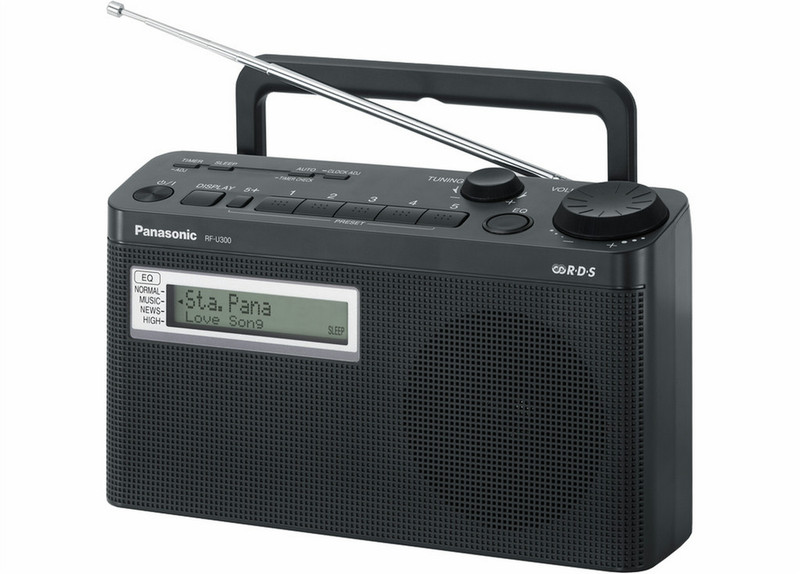 Panasonic RF-U300EG-K Tragbar Digital Schwarz Radio