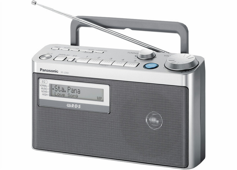 Panasonic RF-U350EG-S Tragbar Digital Silber Radio