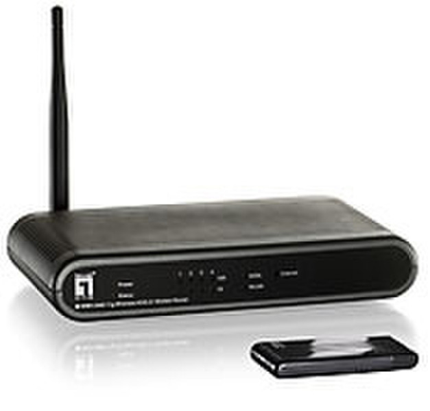 LevelOne Wireless Starter Kit ADSL2+ Black wireless router
