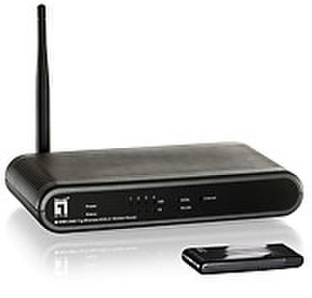 LevelOne Wireless Starter Kit ADSL2+ Черный wireless router