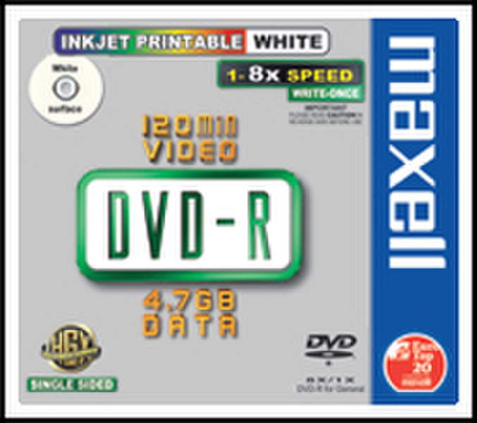 Maxell DVD+R 4.7GB f printable white 50pk