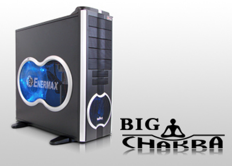 Enermax BigTower Big Chakra ECA5001 Silver/Black Midi-Tower Black,Silver computer case
