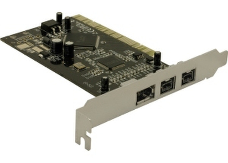 DeLOCK 1x FireWire A + 2x FireWire B PCI Card интерфейсная карта/адаптер