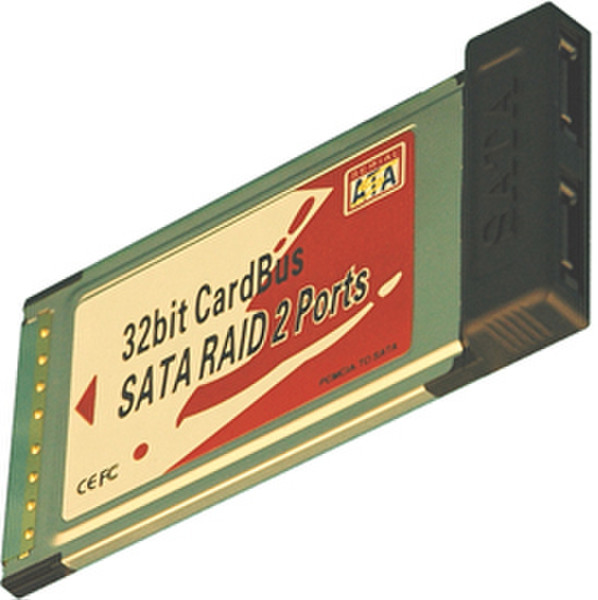 Evertech 2-port eSATA PCMCIA Card eSATA interface cards/adapter