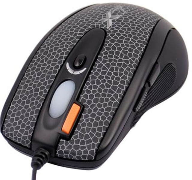 A4Tech Gaming Mouse 3XFire Button USB+PS/2 Оптический 400dpi Черный компьютерная мышь