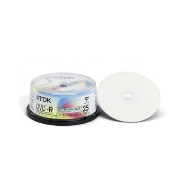 TDK DVD-R 4.7GB (25 Pack) 4.7GB DVD-R 25Stück(e)