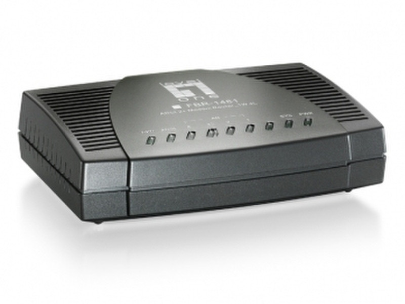 LevelOne FBR-1461 ADSL Black wired router