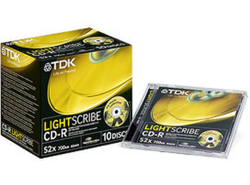 TDK LightScribe CD-R 700 MB CD-R 700MB 10pc(s)