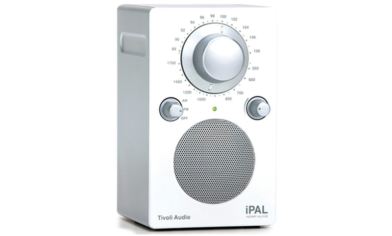 Tivoli Audio iPAL Tragbar Analog Silber, Weiß Radio