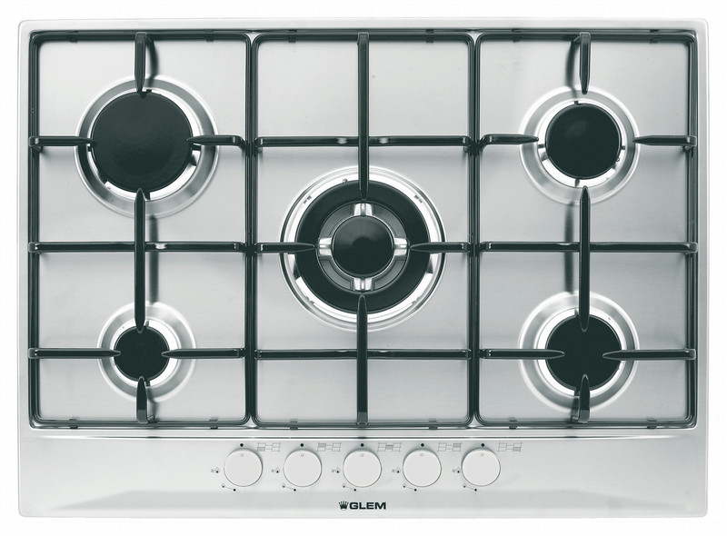 Glem GT755IX Built-in Gas Stainless steel hob