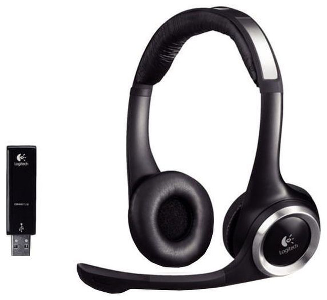 Logitech B750 USB Binaural Kopfband Schwarz Headset