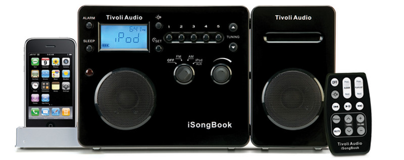 Tivoli Audio iSongBook Портативный Цифровой Черный, Cеребряный радиоприемник