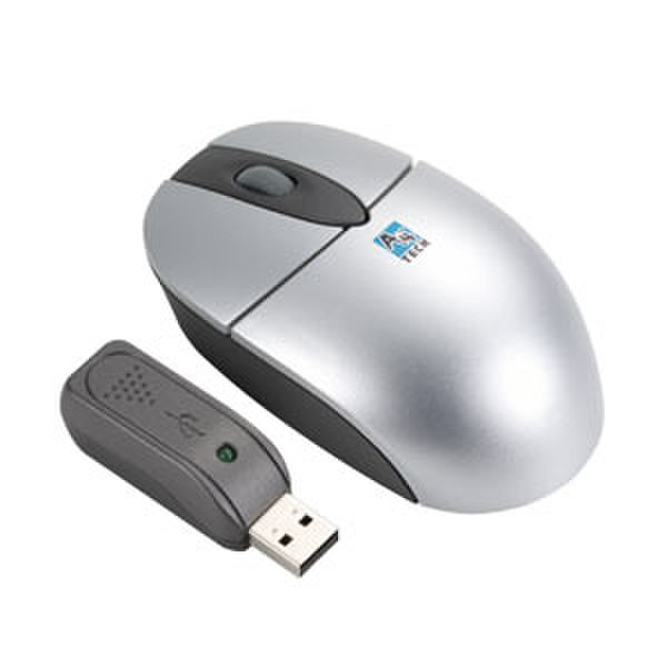 A4Tech Wireless Mini Mouse USB Беспроводной RF Оптический 520dpi Cеребряный компьютерная мышь