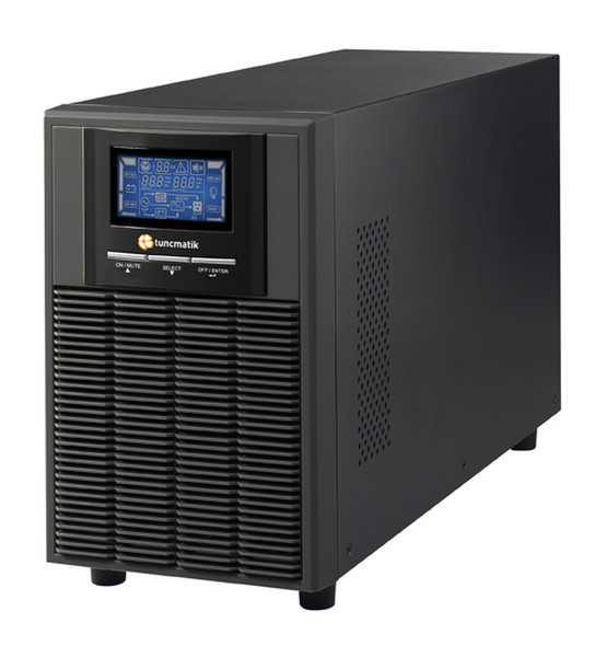 Tuncmatik Newtech Eco 2000VA 3AC outlet(s) Tower Black uninterruptible power supply (UPS)