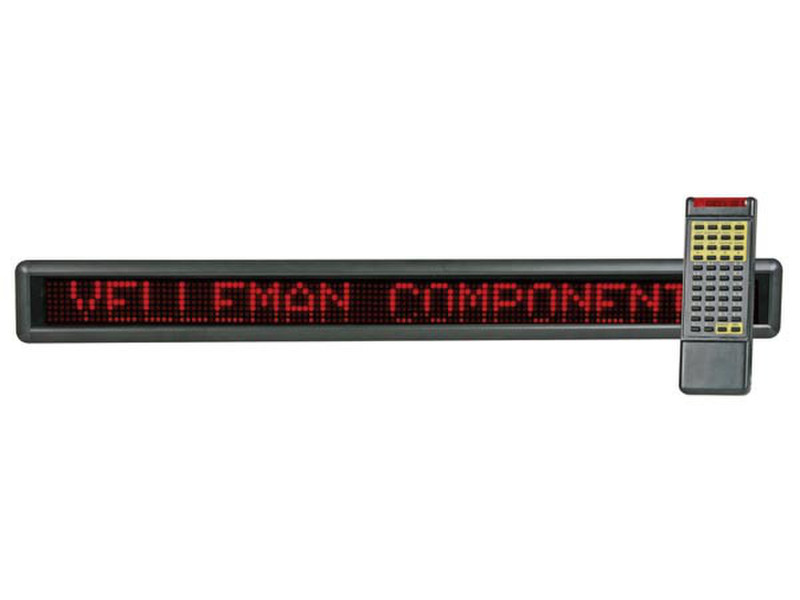 Velleman MML24R 910 x 55mm Indoor LED message sign