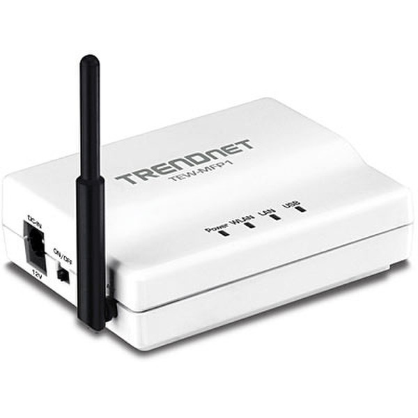 Trendnet TEW-MFP1 Ethernet LAN/Wireless LAN Белый сервер печати