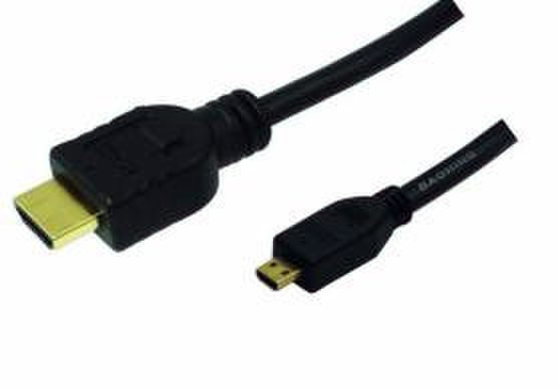 LogiLink HDMI/microHDMI, 2.0m 2м HDMI Micro-HDMI Черный