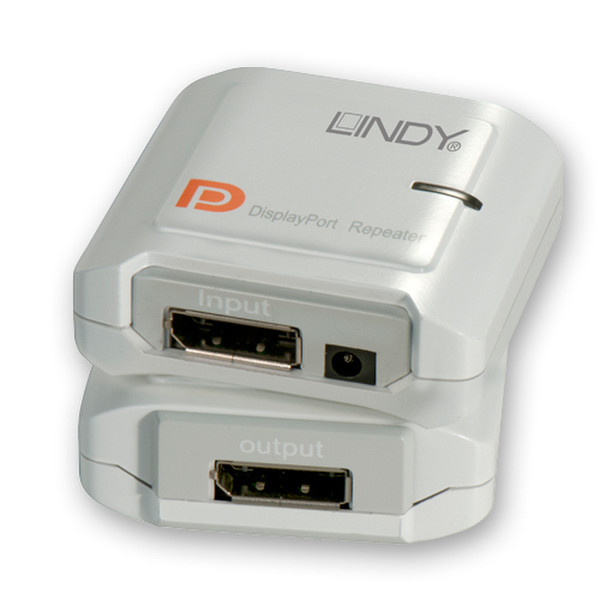 Lindy 38400 AV repeater Cеребряный АВ удлинитель