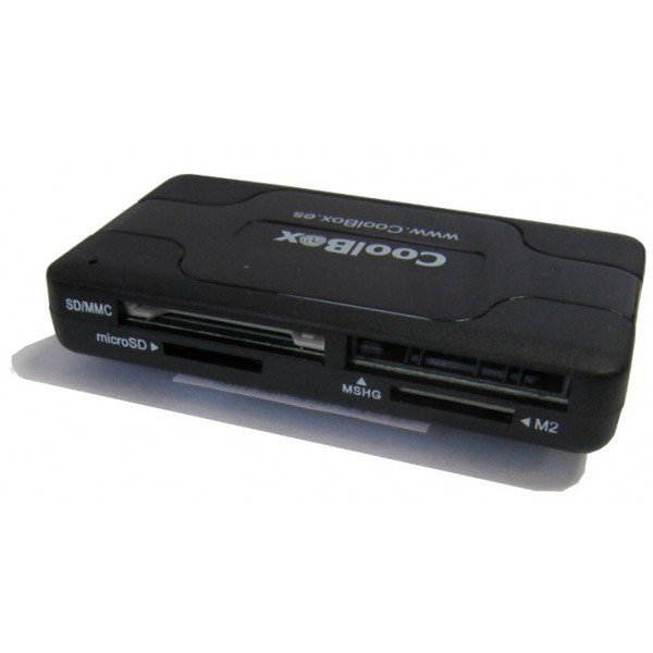 CoolBox CRE-050 USB 2.0 Черный устройство для чтения карт флэш-памяти