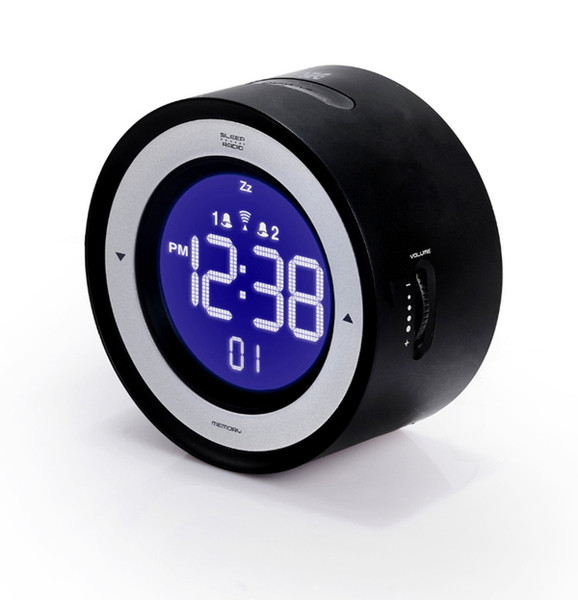SEGA CR 114ROUND Clock Digital Black