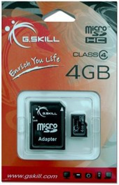 G.Skill microSDHC 4GB 4GB MicroSDHC Klasse 4 Speicherkarte