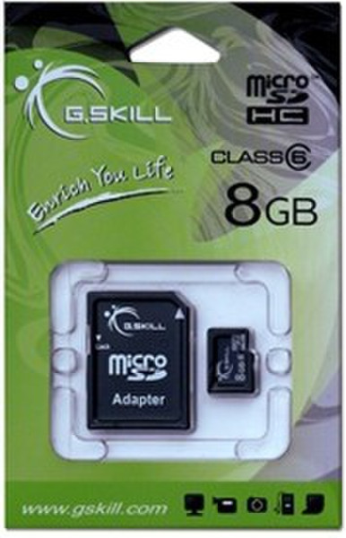 G.Skill microSDHC 8GB 8GB MicroSDHC Class 6 memory card