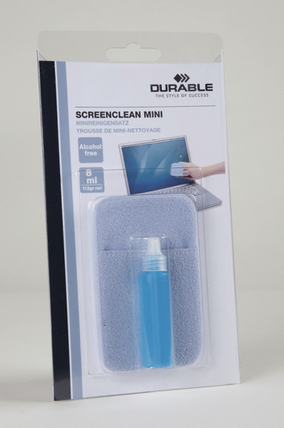 Durable SCREENCLEAN MINI LCD/TFT/Plasma Equipment cleansing wet/dry cloths & liquid