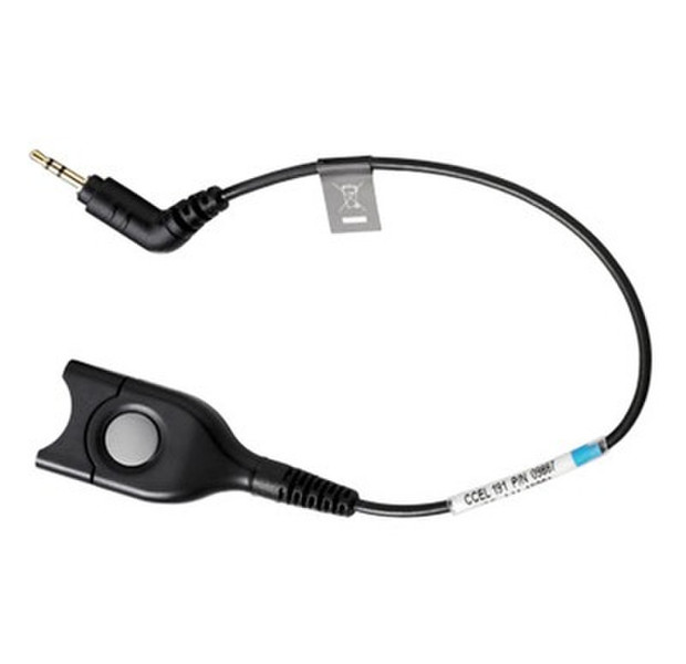 Sennheiser CCEL 191 - Dect / GSM cable 0.02м Черный телефонный кабель