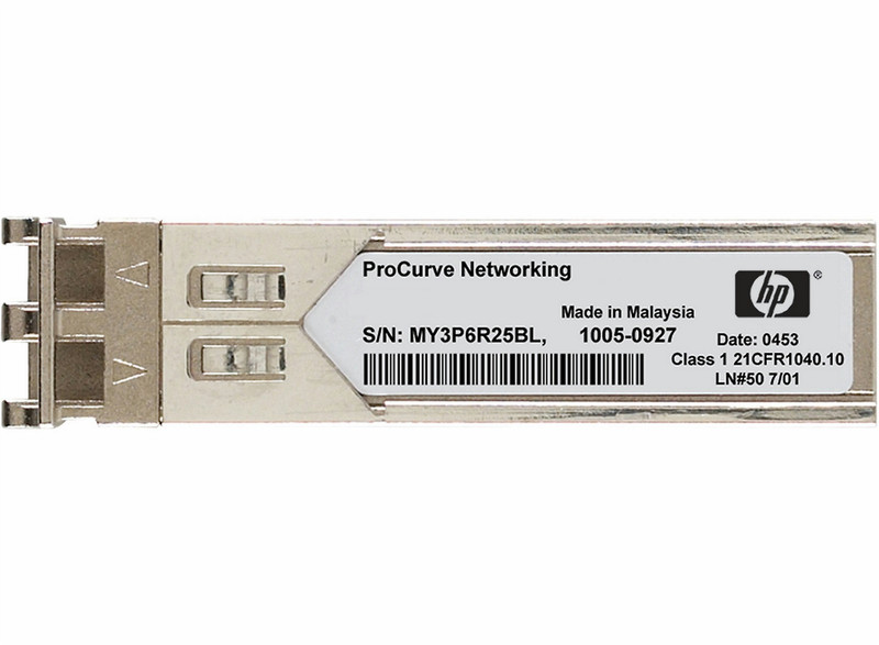 Hewlett Packard Enterprise X171 1G SFP LC LH40 1470nm SFP 1000Мбит/с 1470нм Single-mode