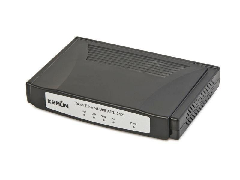 Kraun KR.XM Подключение Ethernet ADSL2+ Черный проводной маршрутизатор