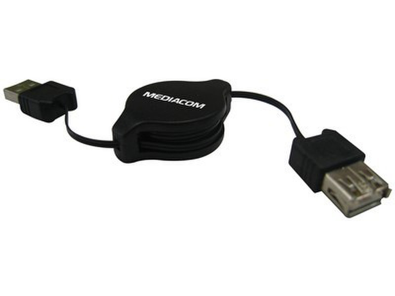 Mediacom USB 2.0/USB 2.0 USB A USB A Черный