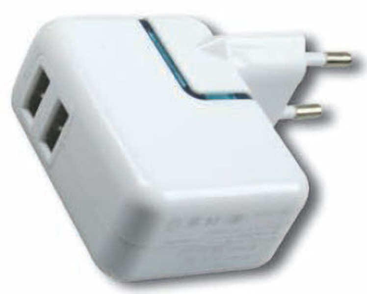 Mediacom Doppio alimentatore USB 2.0 1500mAh White