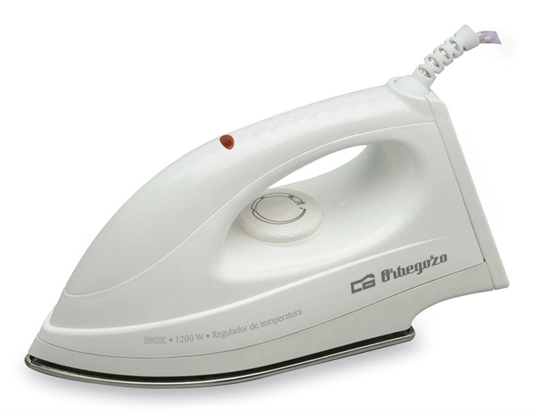Orbegozo SV 1200 Dry iron Stainless Steel soleplate 1200Вт Белый
