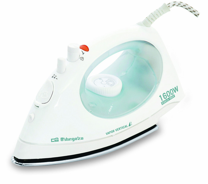 Orbegozo SV 1600 Dry & Steam iron Stainless Steel soleplate 1600W White