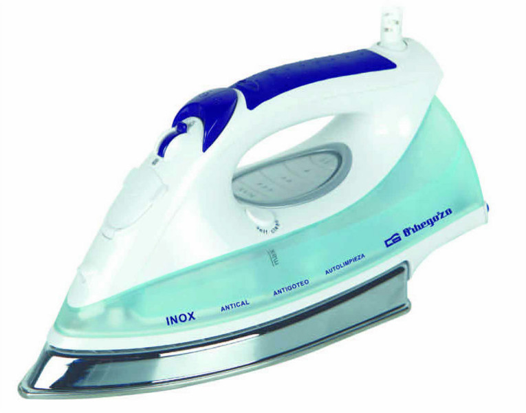 Orbegozo SV 2650 Dry & Steam iron Stainless Steel soleplate 2600W Blue,White