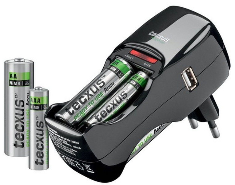Tecxus MBRCHARGERUSB Indoor battery charger Черный зарядное устройство