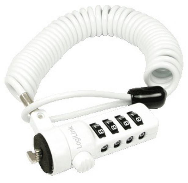 LogiLink NBS005 1.8m Weiß Kabelschloss