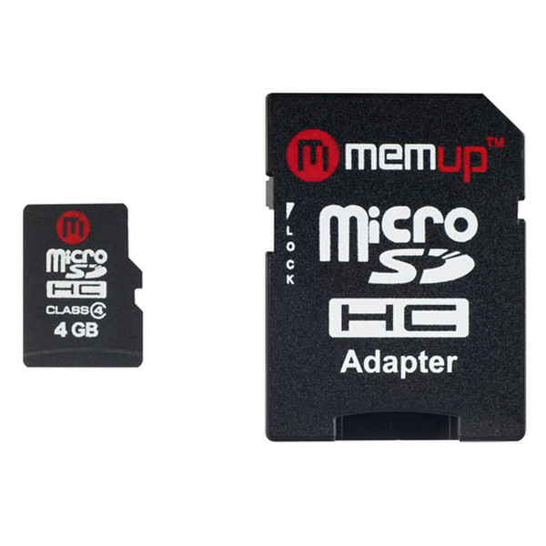 Memup 4GB MicroSDHC 4GB MicroSDHC memory card