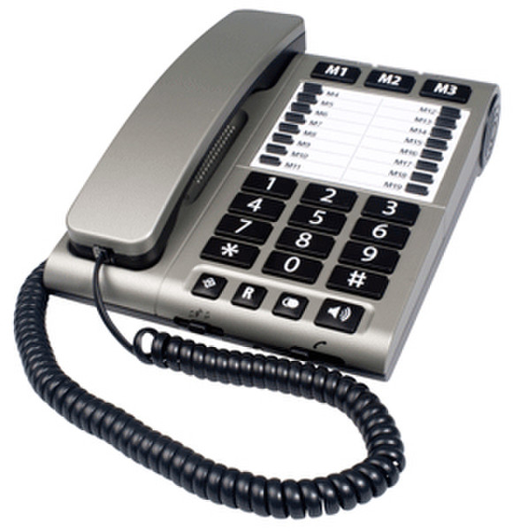 Fysic FX-3150 Аналоговый Черный, Cеребряный телефон