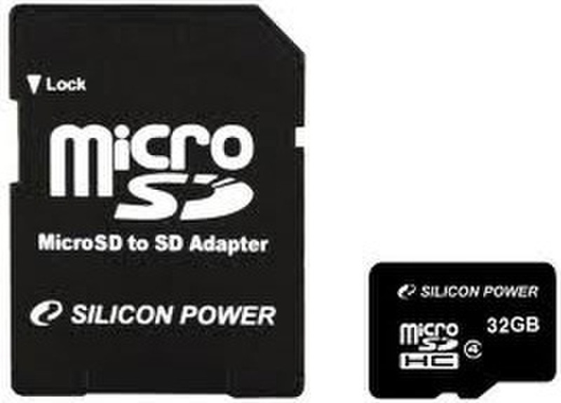 Silicon Power 32GB microSDHC 32GB MicroSDHC Class 6 memory card