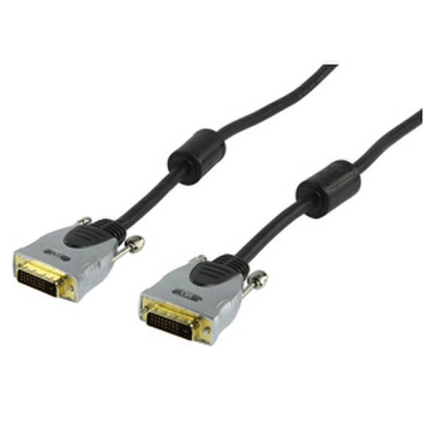 HQ 1.5m Dual Link DVI-D 1.5м DVI-D DVI-D Черный DVI кабель