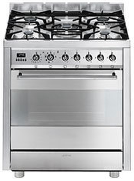 Smeg C7GMXNL8 Freestanding Gas hob A Stainless steel cooker