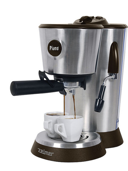 Zelmer 13Z014 Espresso machine 1.2л Коричневый, Нержавеющая сталь кофеварка